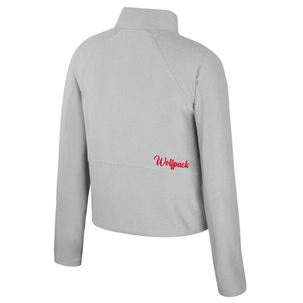 Ash Grey Ladies Long Sleeve Quarter